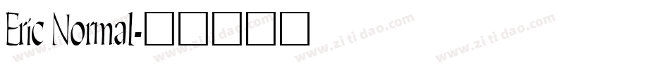 Eric Normal字体转换